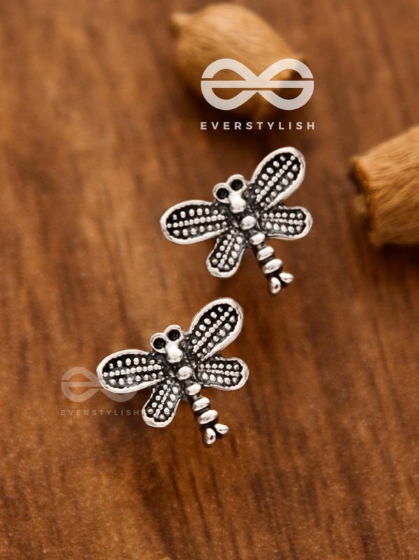 The Little Dragonflies - Tiny Trinket Earrings