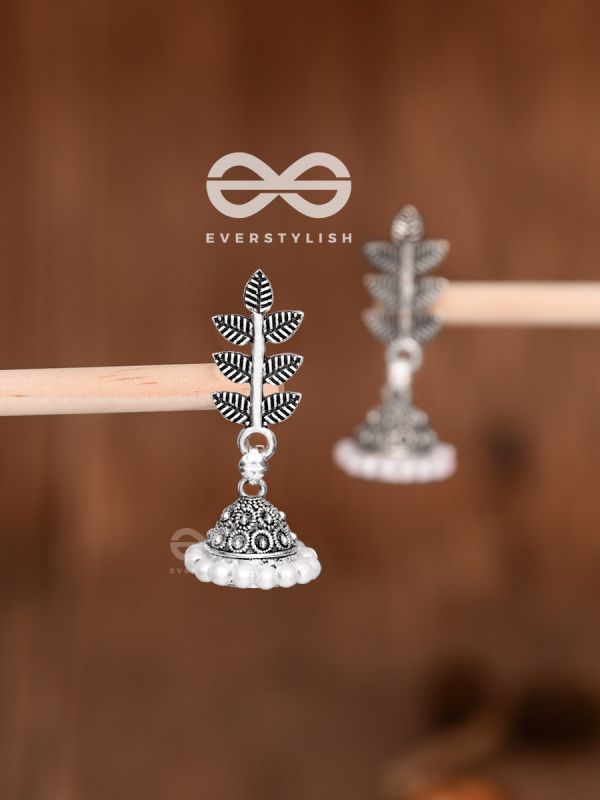 The Little Branch Pearl Jhumki - Tiny Trinket Earrings