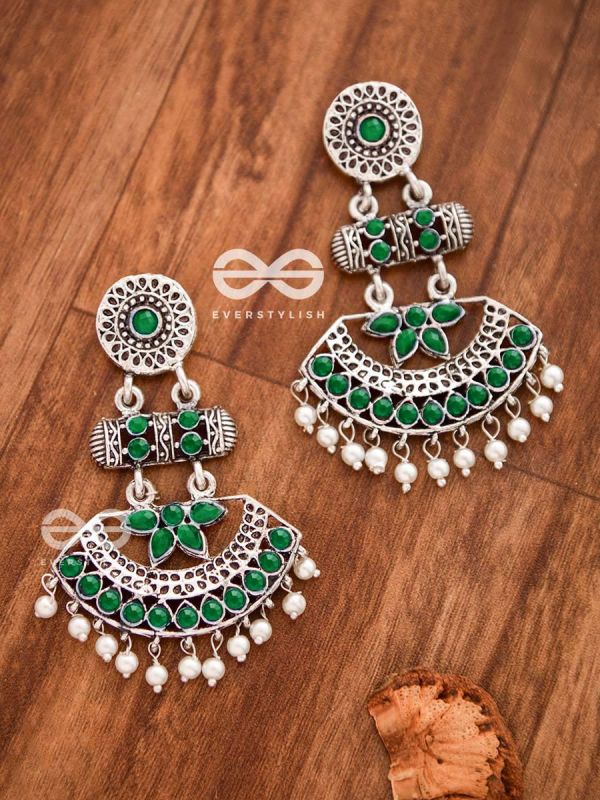 The Bohemian Elegance (Emerald) - Embellished Oxidised Collection
