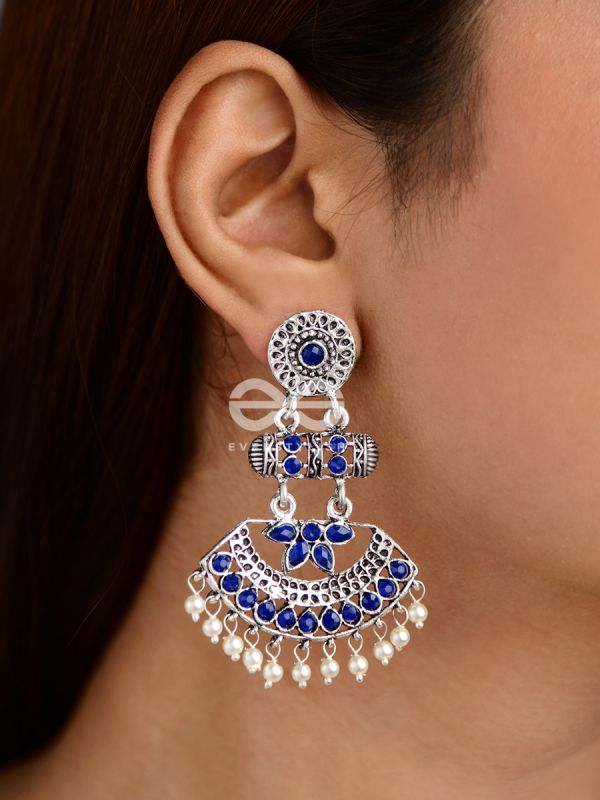 The Bohemian Elegance (Sapphire Blue) - Embellished Oxidised Collection