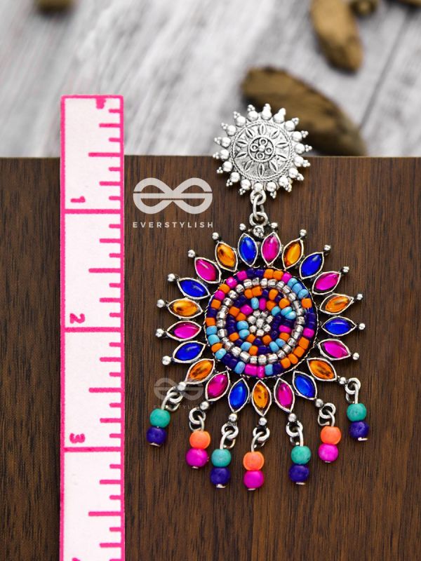 The Delightful Dreamy Danglers (Multicoloured)- The Embellished Oxidised Collection