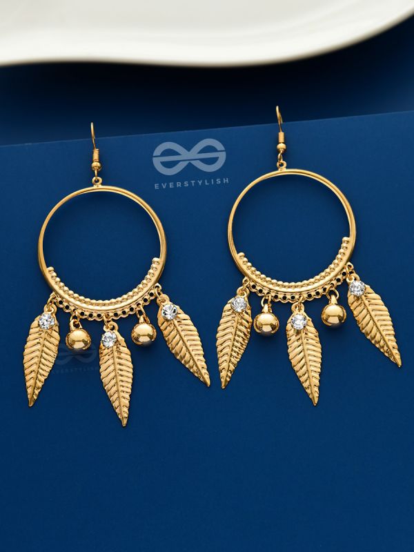 The Dangling Shimmery Leaves - The Golden Charm Collection