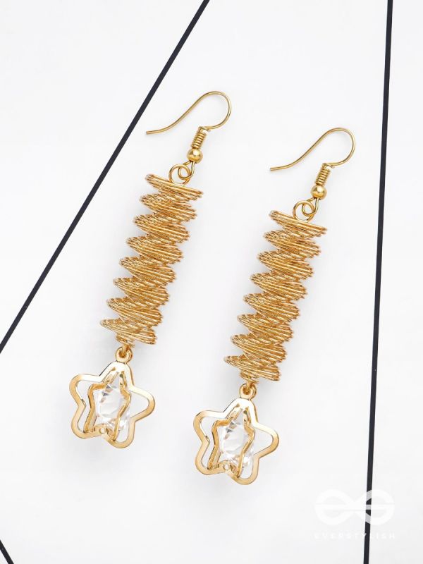 The Spiralling Studded Stars - The Golden Charm Collection