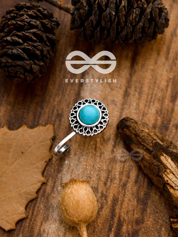 The Bohemian Ringlets - Turquoise Boho Nosering