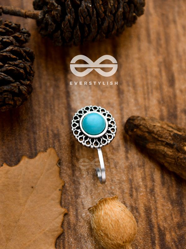 The Bohemian Ringlets - Turquoise Boho Nosering