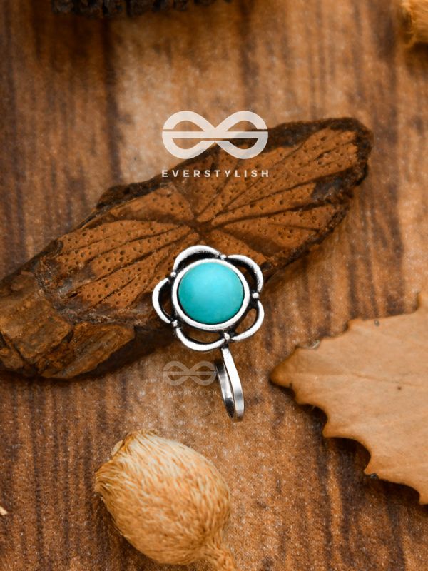The Bohemian Florals - Turquoise Boho Nosering