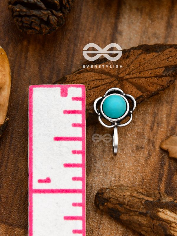 The Bohemian Florals - Turquoise Boho Nosering