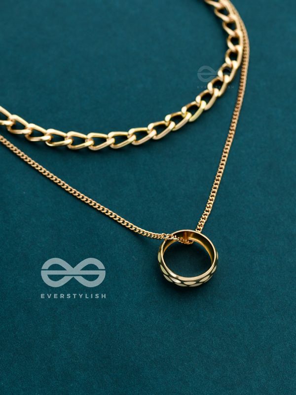 The Girl-Boss Statement - Golden Layered Neckpiece With Anti-Tarnish Coating 