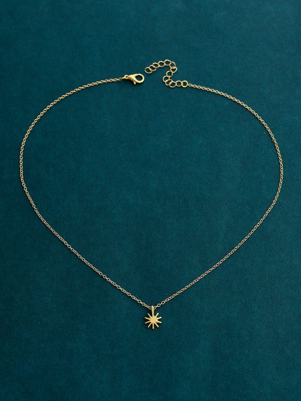 The Dainty Sun Neckpiece - Golden