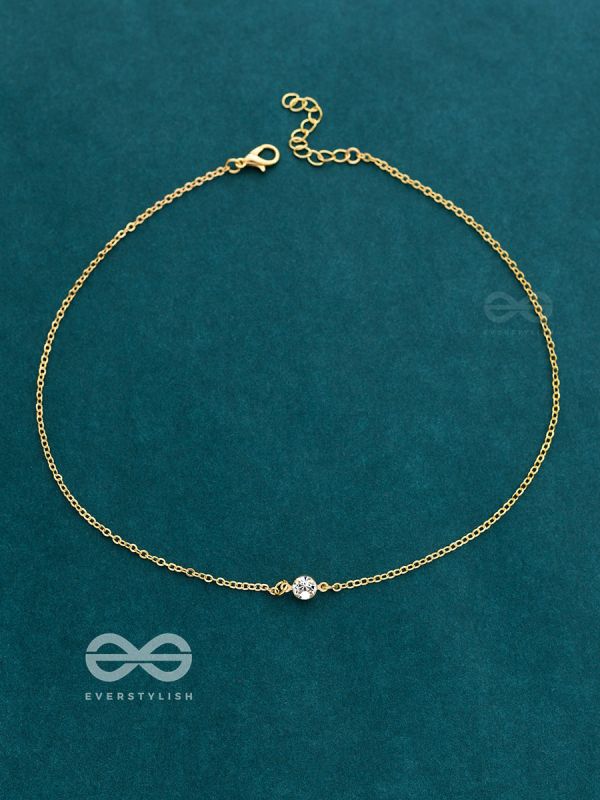 The Dainty Shimmer Neckpiece - Golden
