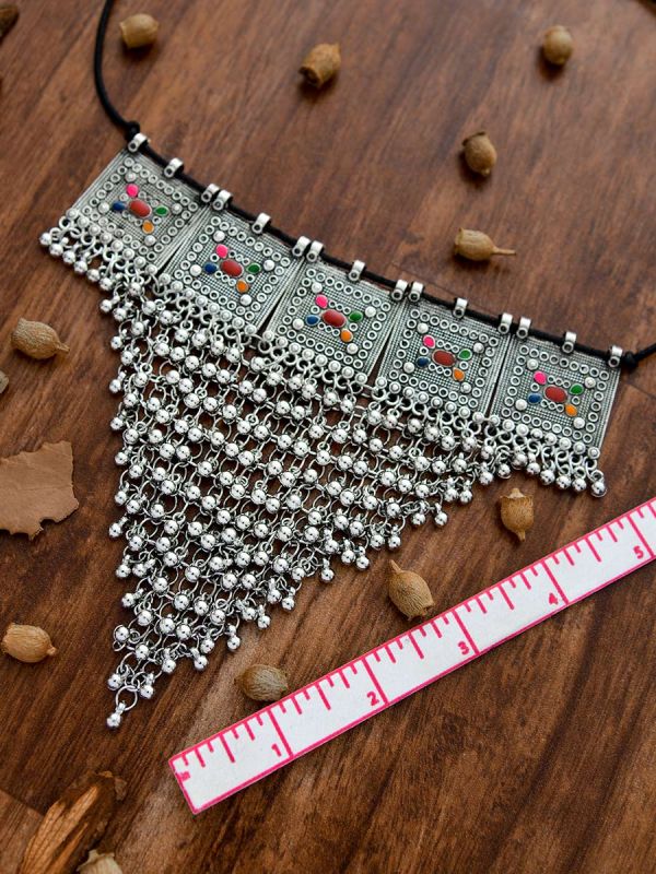 The Statement Enamelled Jhaalar Choker