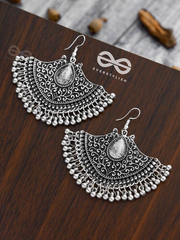 A Statement of Bohemian Elegance - Oxidised Boho Earrings