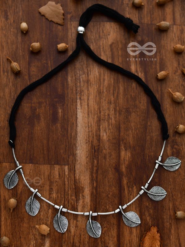 The Bohemian Leaflet Neckpiece - Oxidised Boho Collection