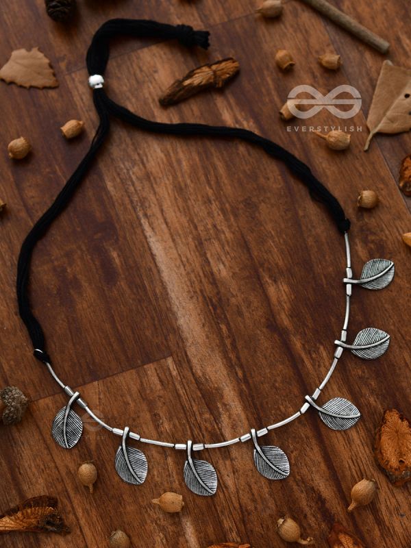 The Bohemian Leaflet Neckpiece - Oxidised Boho Collection