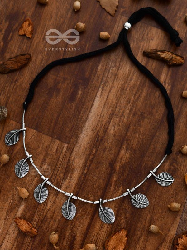 The Bohemian Leaflet Neckpiece - Oxidised Boho Collection