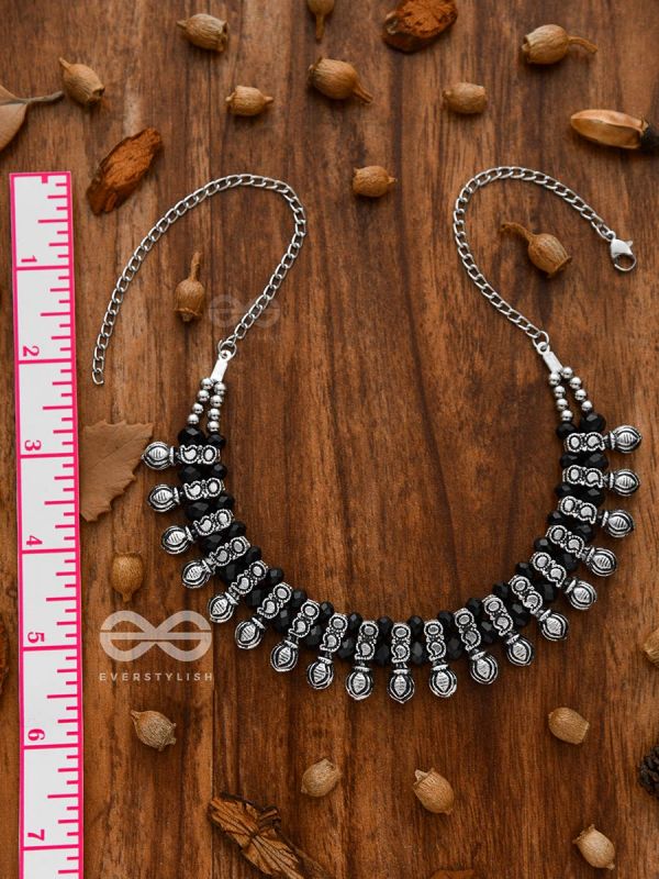 The Bohemian Elegance - Oxidised Statement Neckpiece