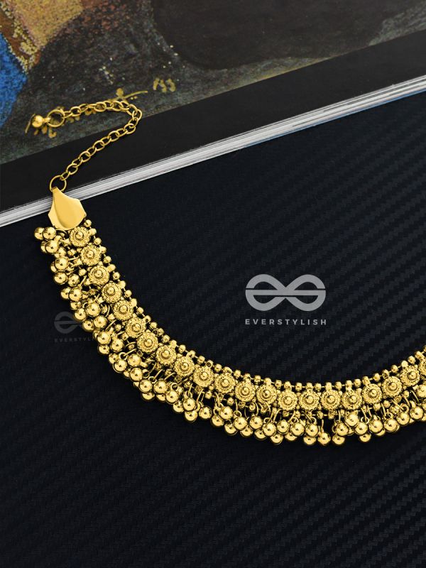 The Bohemian Classic - Oxidised Statement Necklace (Golden)