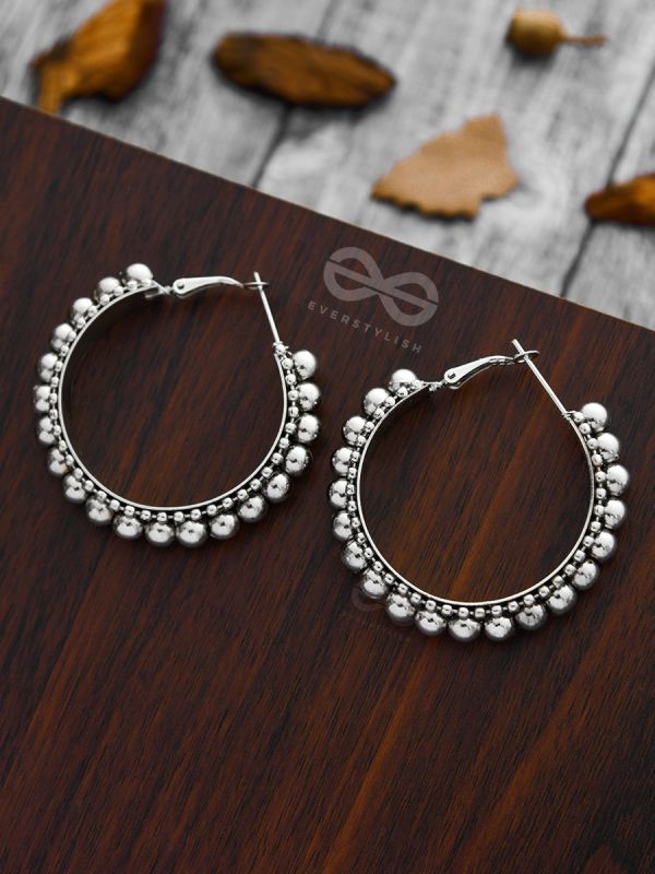 The Chic Intricacy - Oxidised Boho Hoops