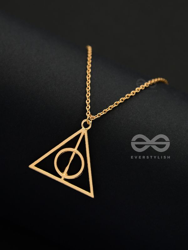 The Deathly Hallows - Statement Harry Potter Neckpiece With Anti-Tarnish Coating 