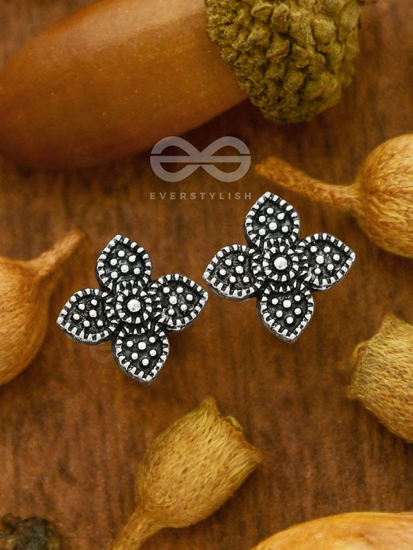 The Floral Celeste Studs- Tiny Trinket Earrings