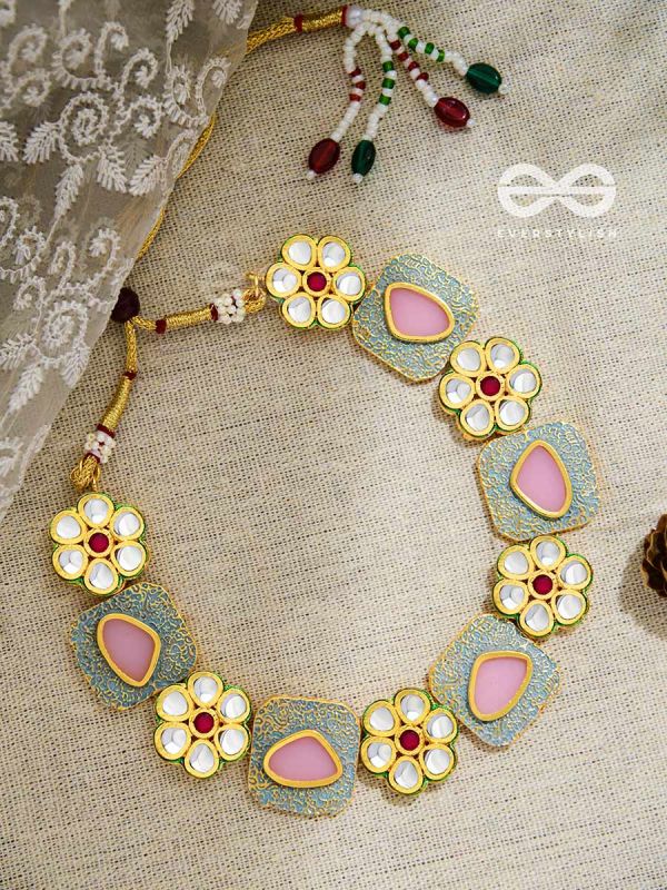 The Royal Indulgence - Statement Golden Set of Neckpiece and Earrings