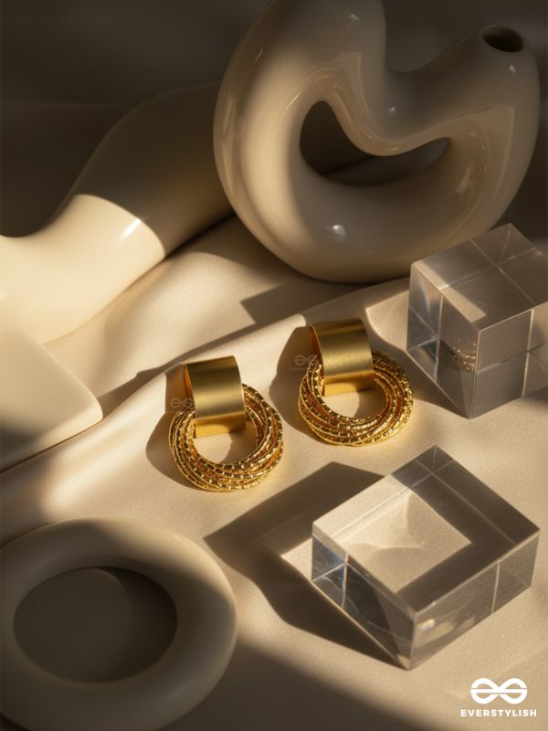A Chunk of Gold - Statement Earrings