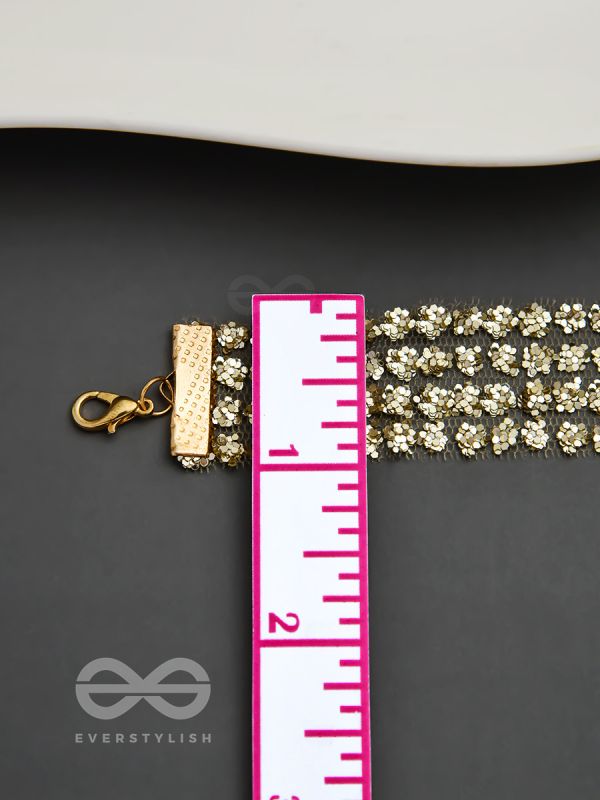 Shimmer on My Neck - Statement Golden Choker