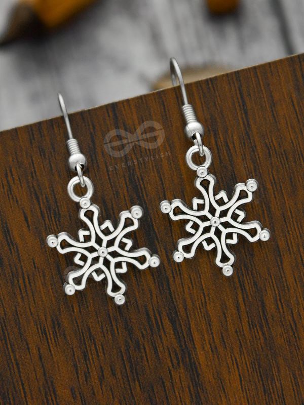 The Snazzy Snowflakes - Tiny Trinket Earrings