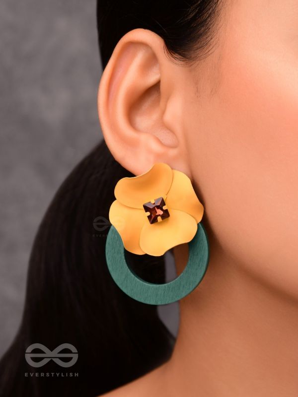 THE FLORAL MESMERISERS - STATEMENT EAR JACKETS (Mellow)