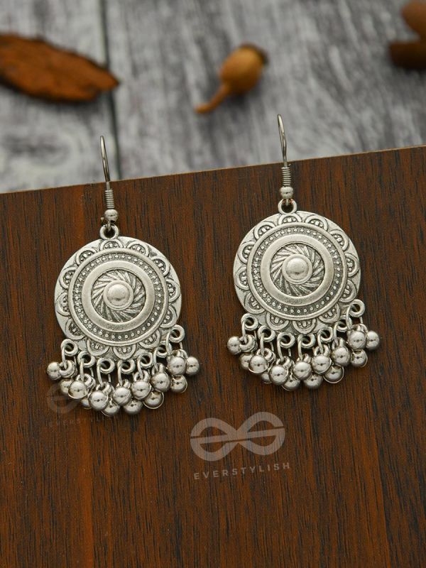 The Artsy Shields - Oxidised Boho Earrings