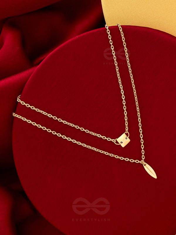 The Geometrical Charm- Statement Multiayered Neckpiece With Anti-Tarnish Coating 