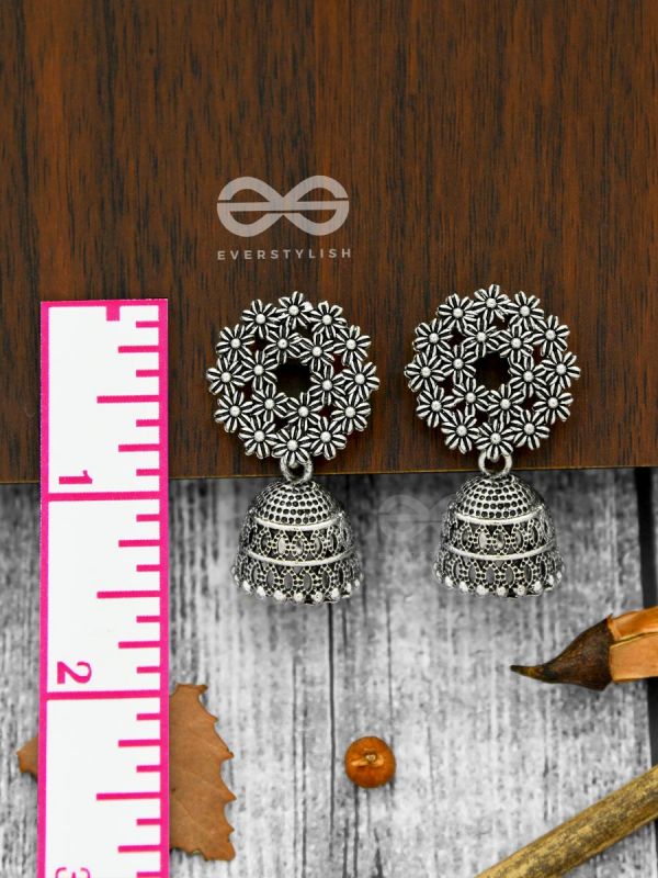 Wreath of Flowers Desi Bell Jhumkas