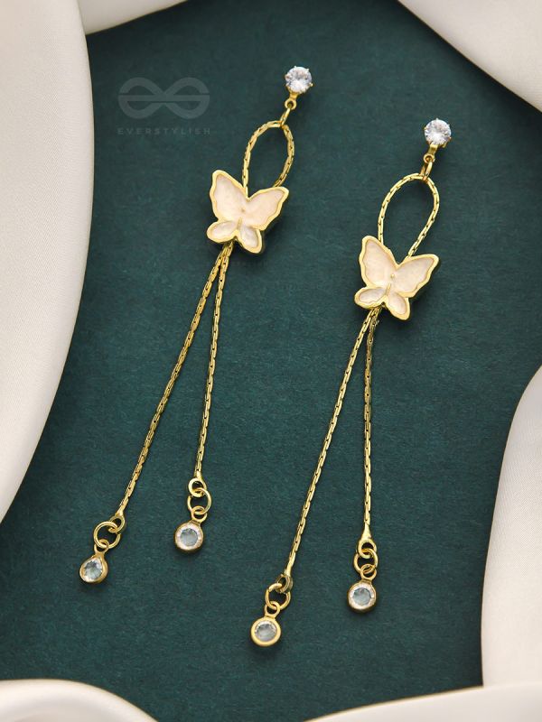 The Social Butterfly- Golden Statement Earrings