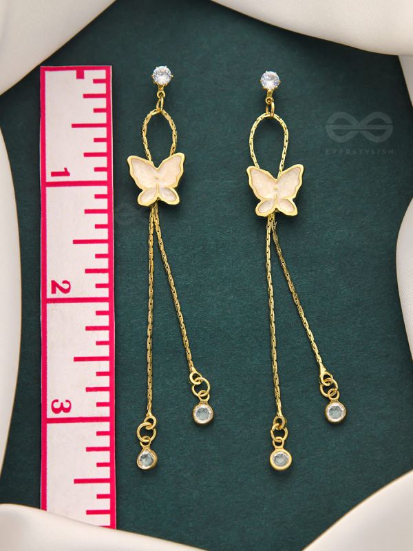 The Social Butterfly- Golden Statement Earrings