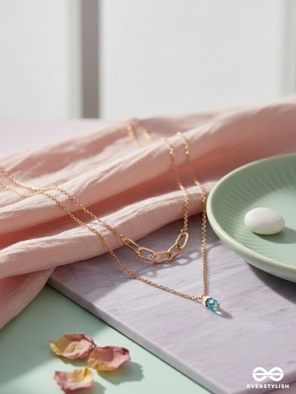 Drop-Dead Dazzling- Golden Layered Necklace