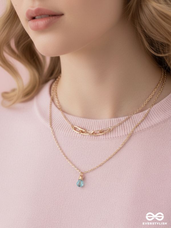 Drop-Dead Dazzling- Golden Layered Necklace