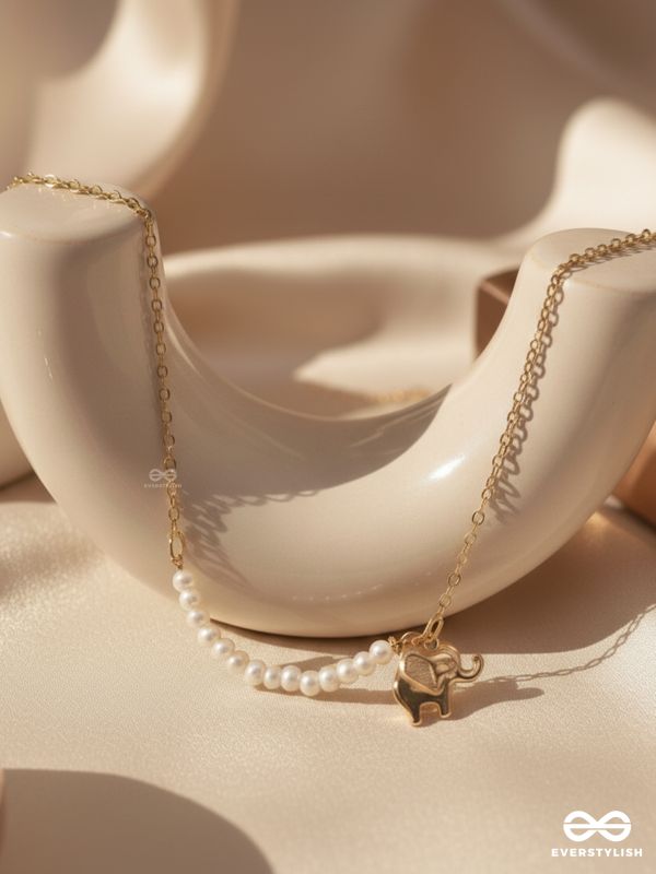 The Jungle Safari- Golden Beads Necklace With Anti-Tarnish Coating 