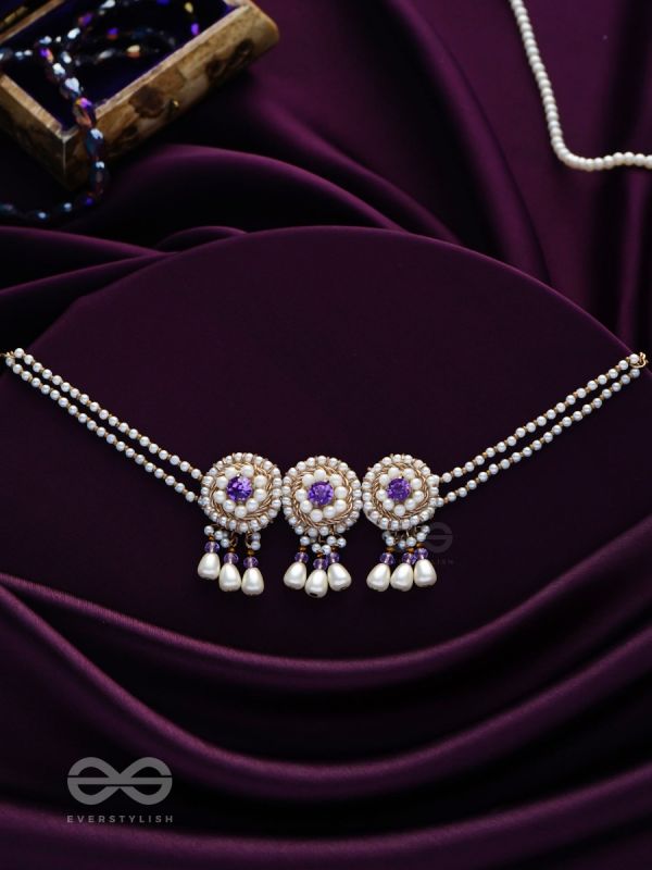 Prasidika- The Beautiful Garden- Stones and Pearls Embroidered Necklace