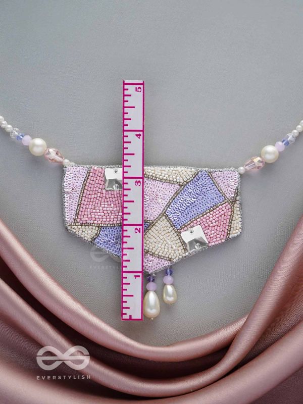 Niryatr- The Beautiful Meadow- Pearls, Sequins and Beads Embroidered Neckpiece