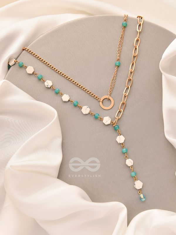 The Snowball Effect- Golden Layered Necklace