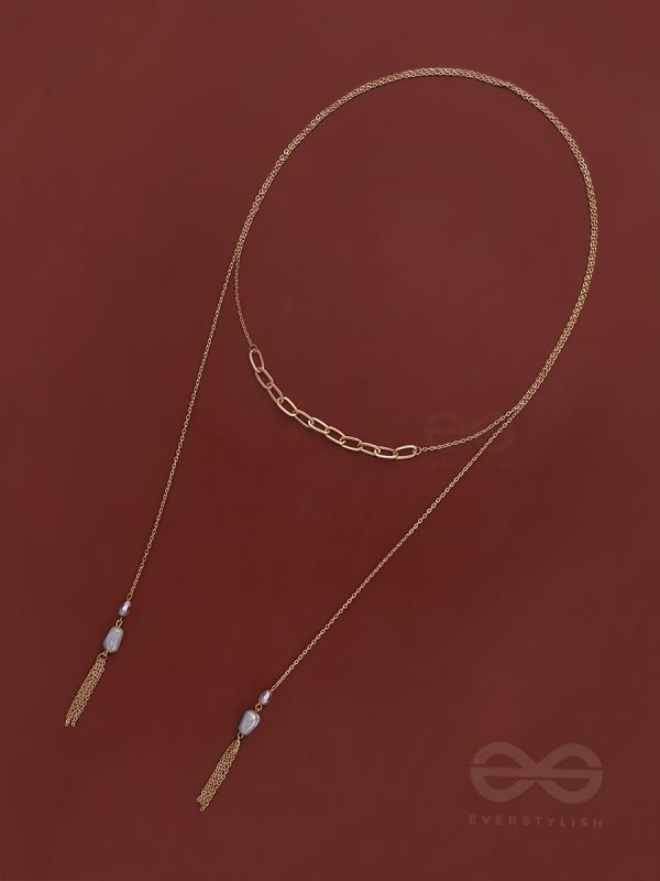 The Lovers Bridge- Golden Necklace Scarf