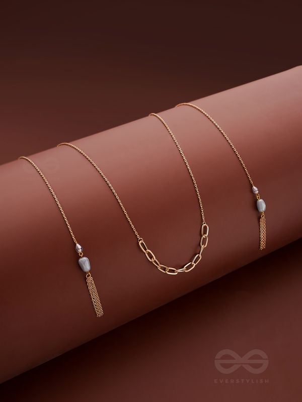 The Lovers Bridge- Golden Necklace Scarf