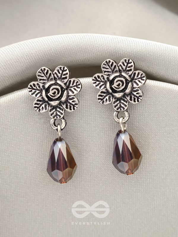 The Frosted Flower- Tiny Trinket Earrings (Lavender)