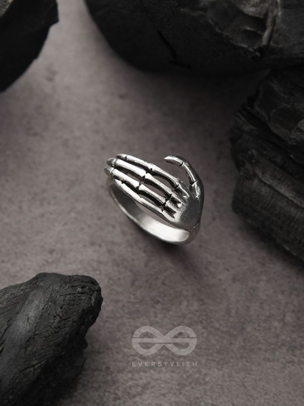 Hands Down- Adjustable Silver Ring
