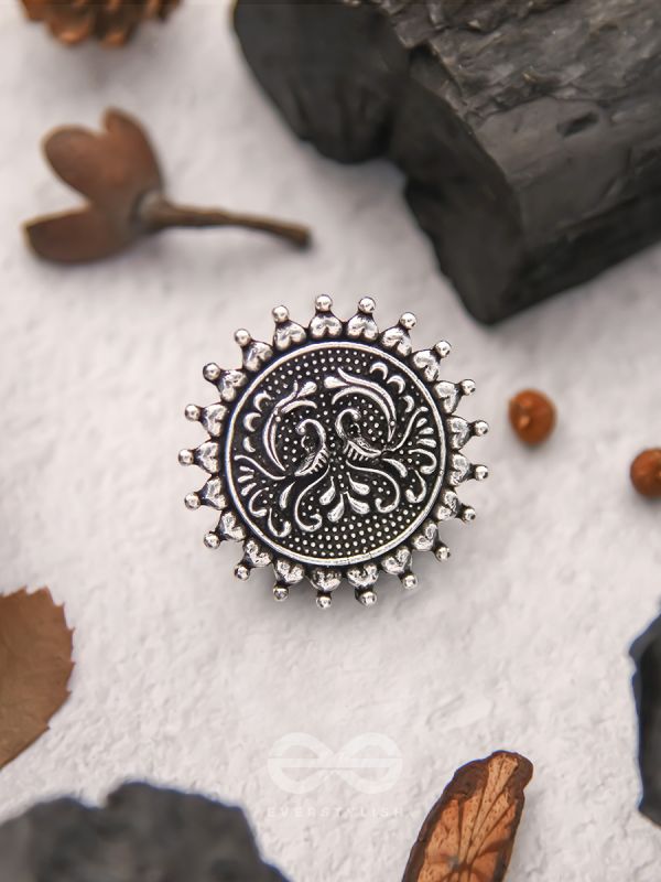 The Dark Forest- Oxidised Statement Ring