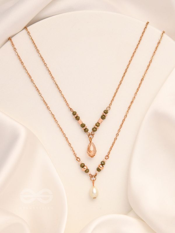 The Blazing Sleet- Golden Layered Necklace With Anti-Tarnish Coating 