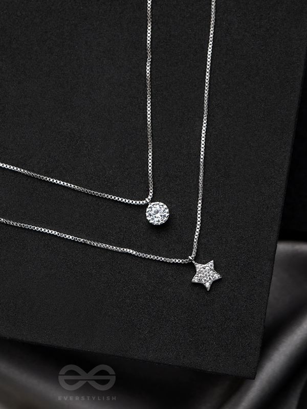 Petal n Bloom- Silver Layered Necklace