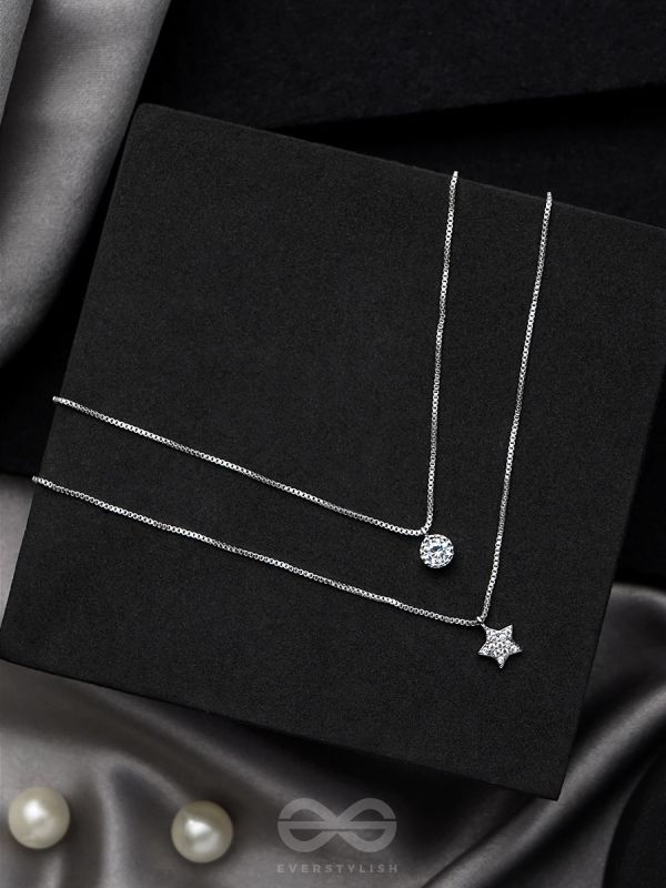 Petal n Bloom- Silver Layered Necklace