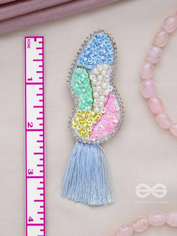 Hrilekha- The Dazzling Imprints- Resham, Beads and Sequins Embroidered Earrings