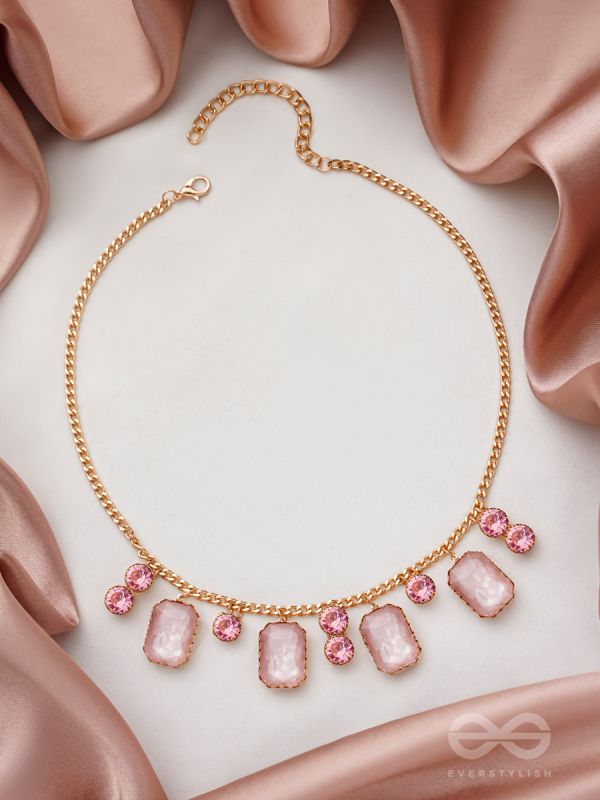 The Garden Of Evening Mists- Golden Embellished Necklace With Anti-Tarnish Coating 